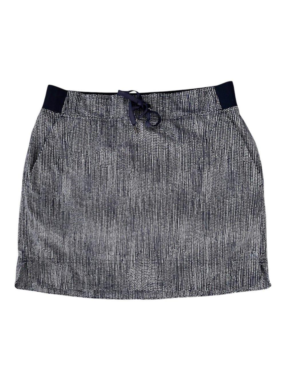 Athleta Batik Midtown Skort Skirt Navy Blue Size 10 - Picture 3 of 5
